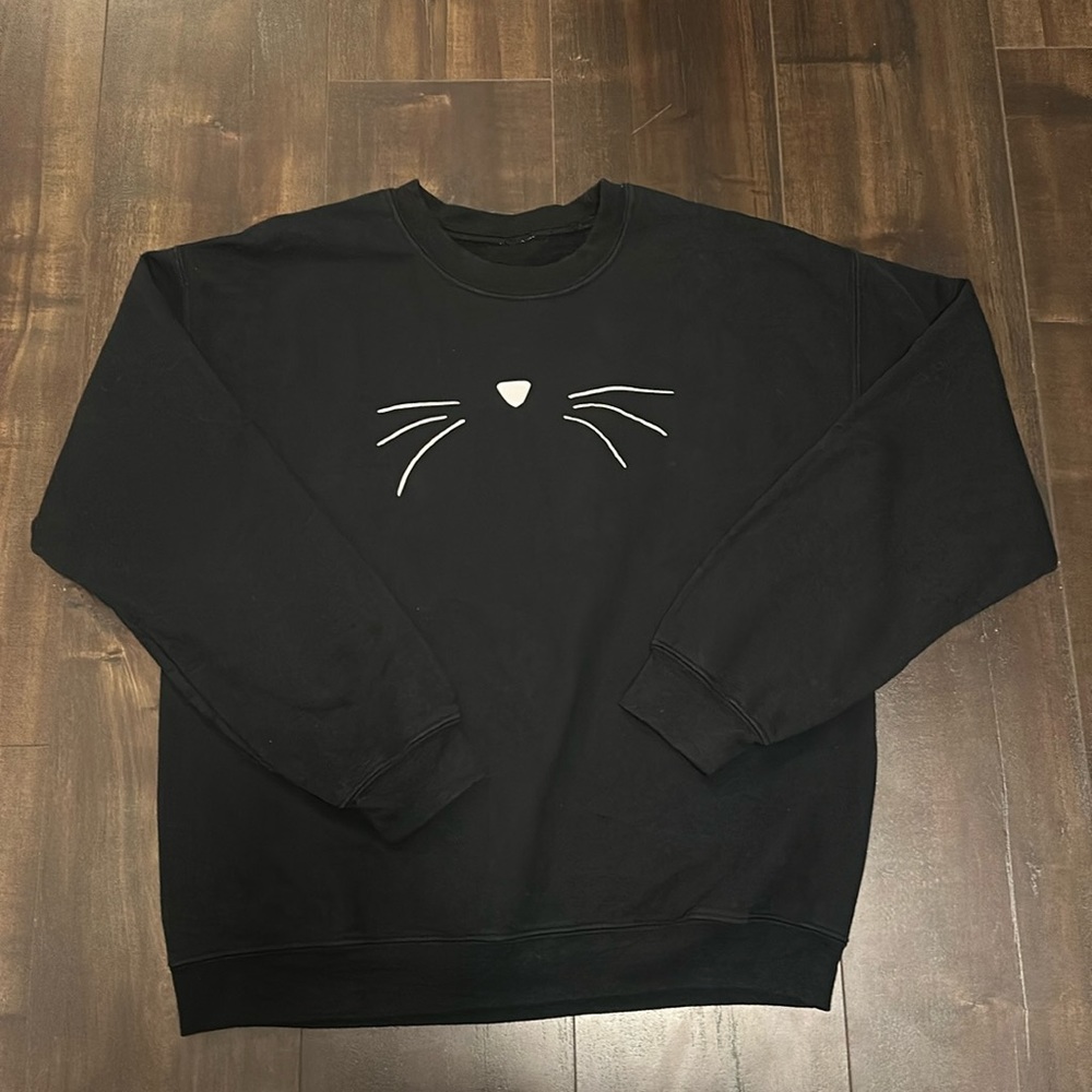 Whiskers Graphic Crewneck